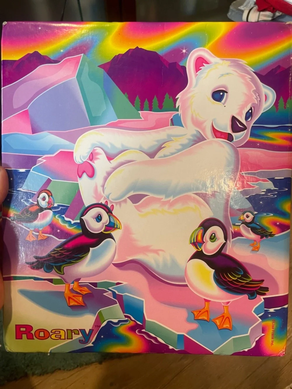 Lisa Frank Max Roary & Puffins My Sticker Collection 3 ring binder